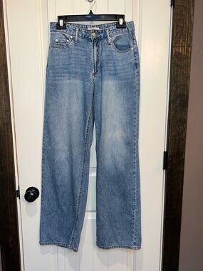 Oat New York Cloud Luxe Denim Light Wash Baggy Jeans